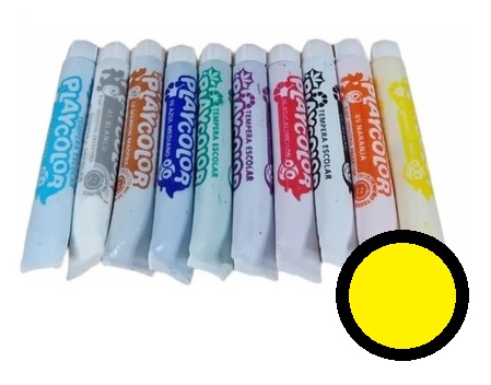 TEMPERA amarilla  (blis x10 uni)